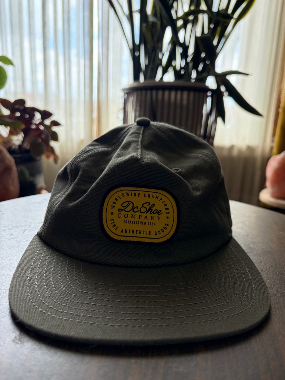 DC Olive Green Cap with Yellow Patch